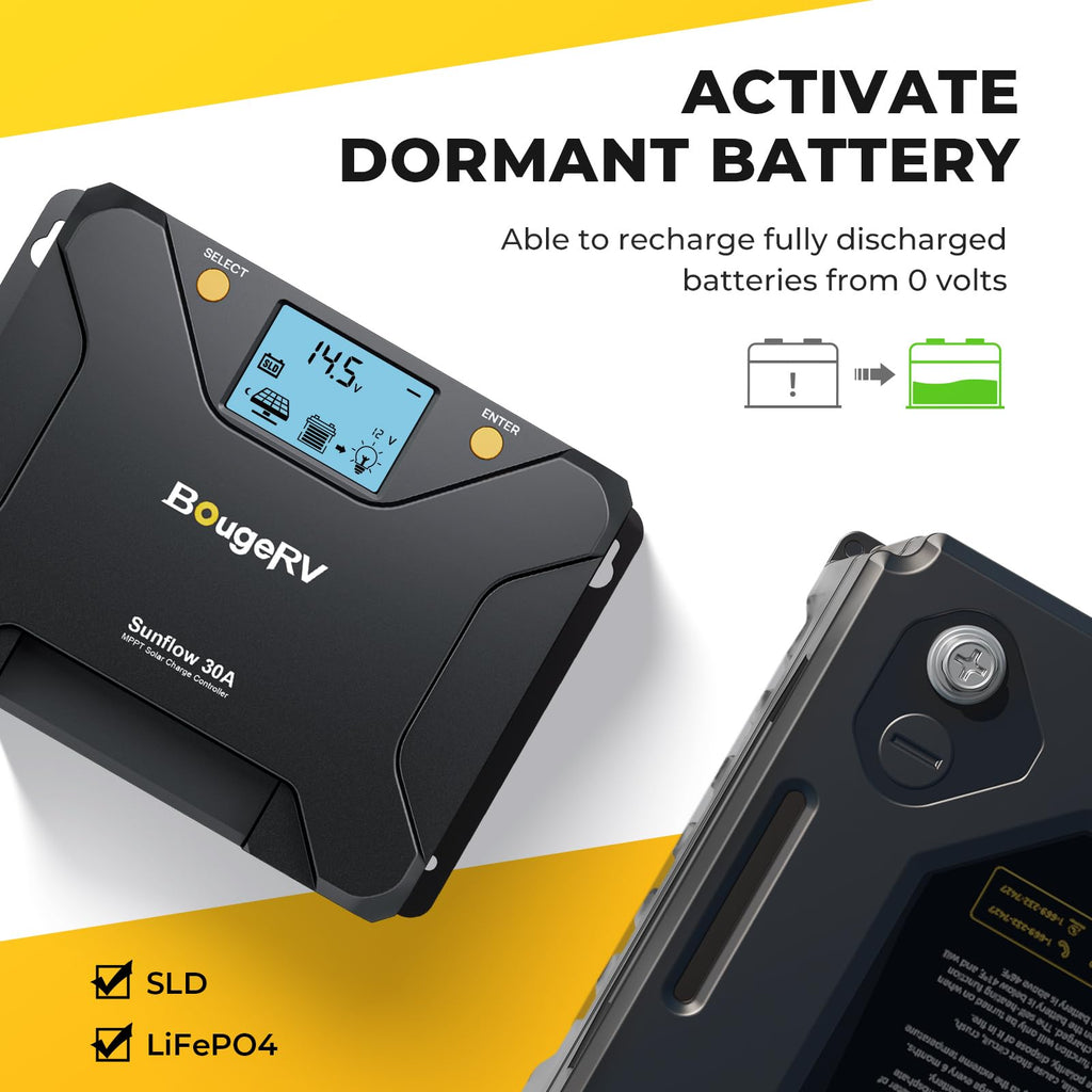 30A MPPT Solar Charge Controller with APP Control K750