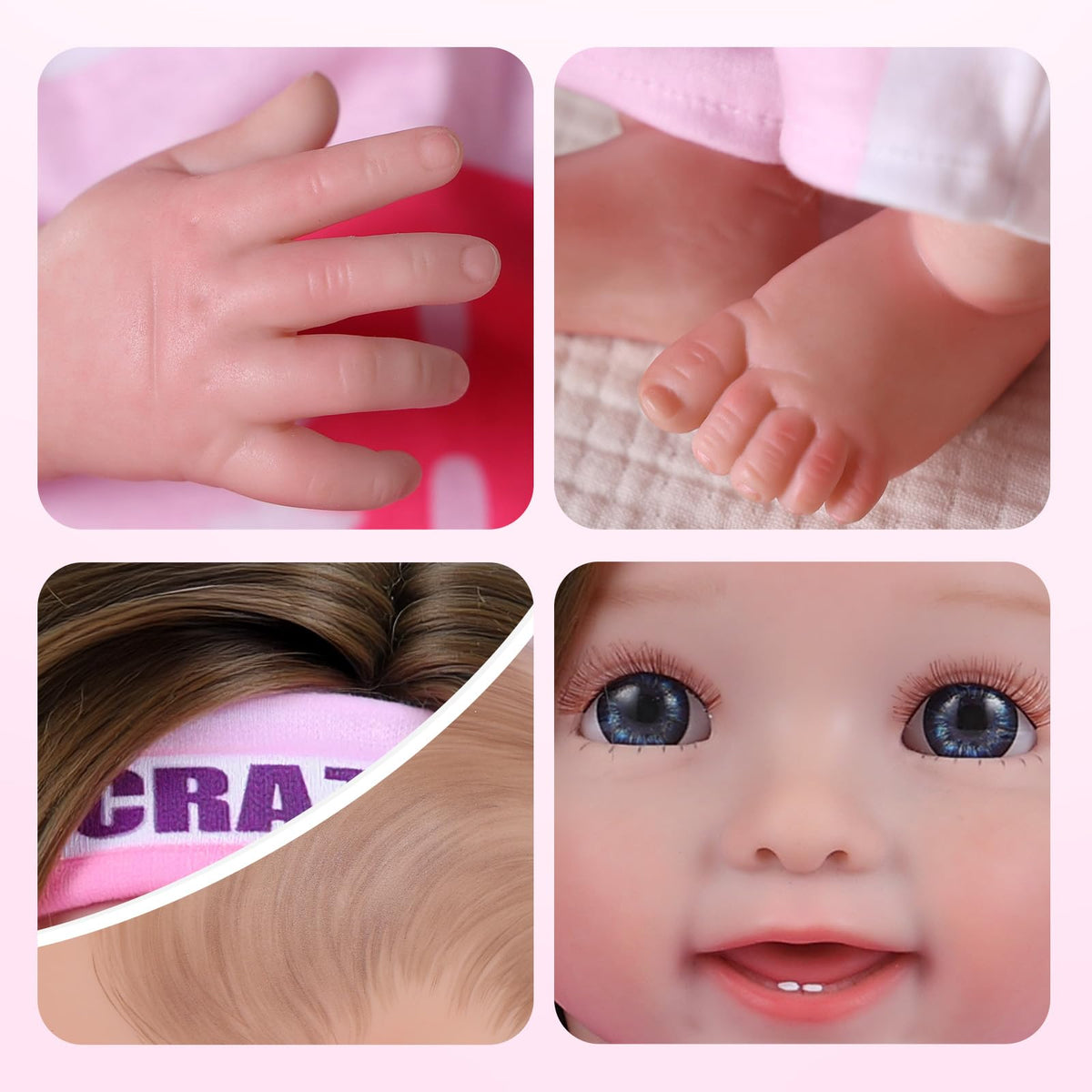 20 Inch Reborn Baby Dolls Girl M664