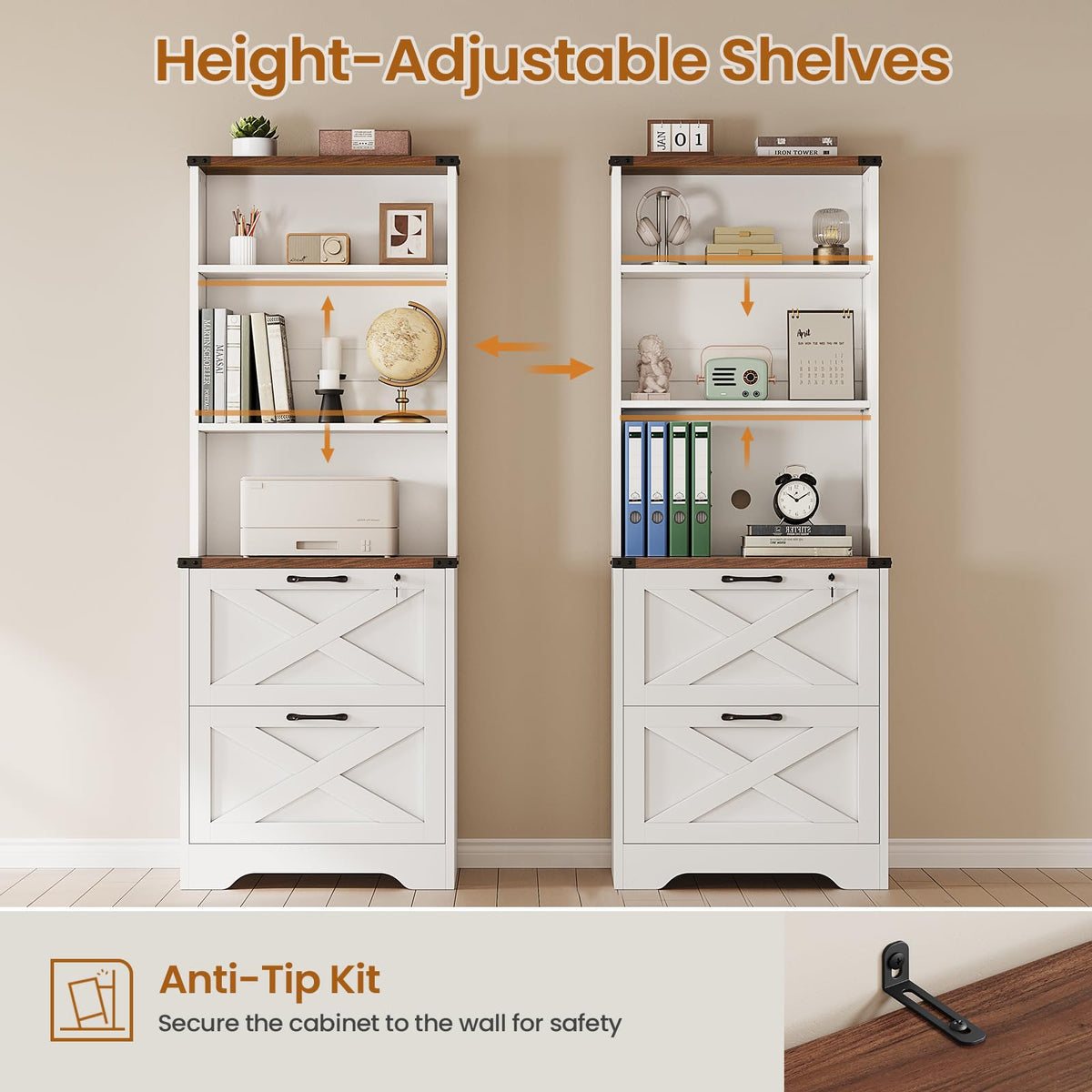 2 Drawer File Cabinet with Lock S87275