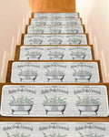 Eucalyptus Leaves 15 Pack Non Slip Stair Treads 8x30 inch N8155