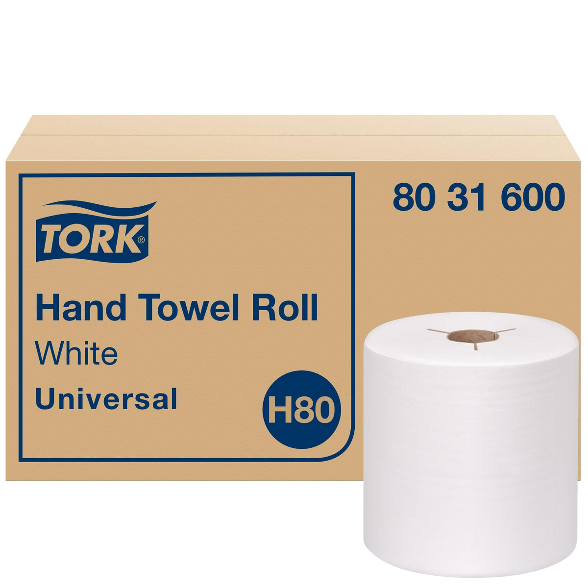 White Hand Towel Roll 6 Rolls F4993