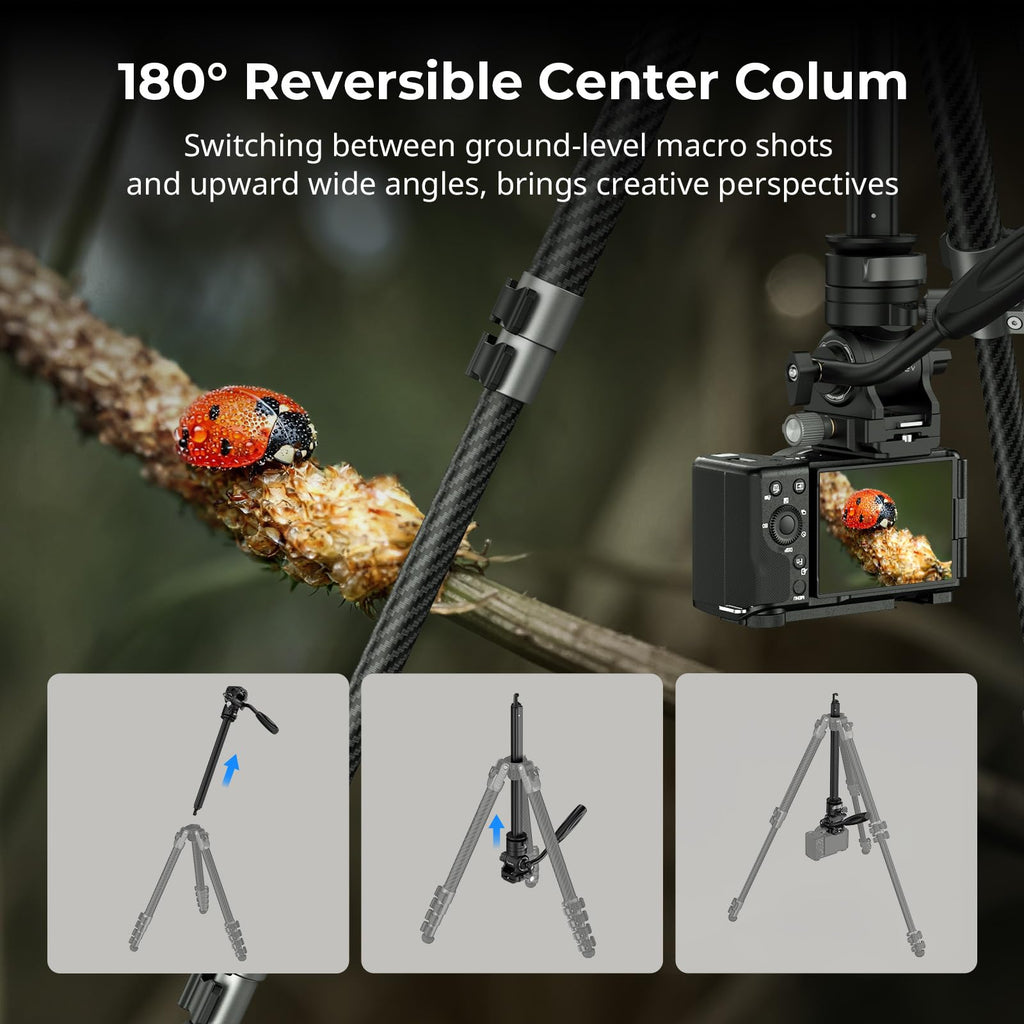 Carbon Fiber Video Tripod with Fluid Head W275539