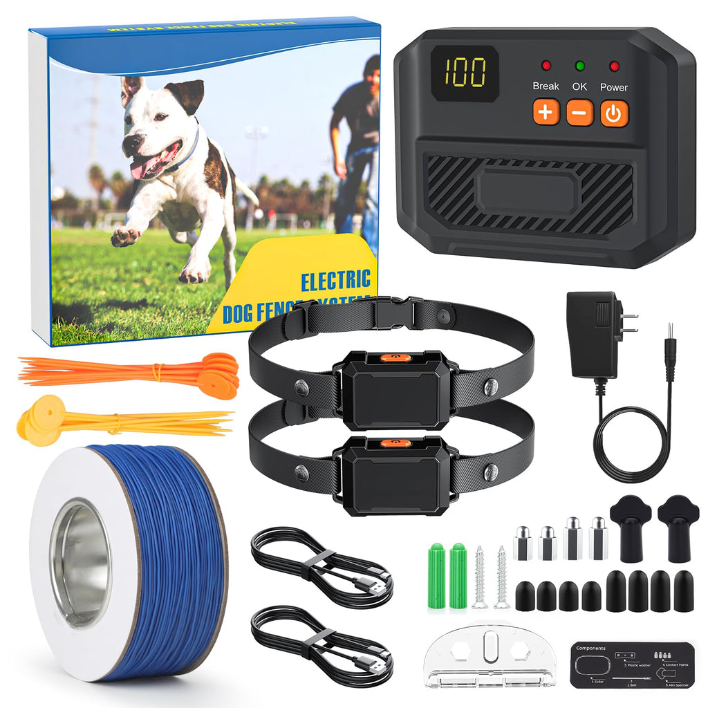 Electric Fence for Dogs with 2 Collars F37960