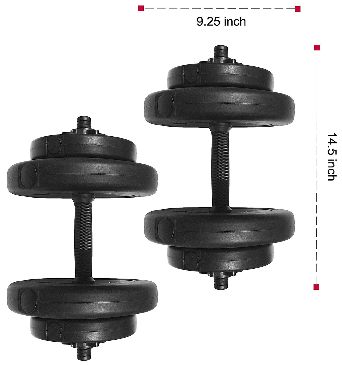 Cast Iron Adjustable Dumbbell Weight Set A6172