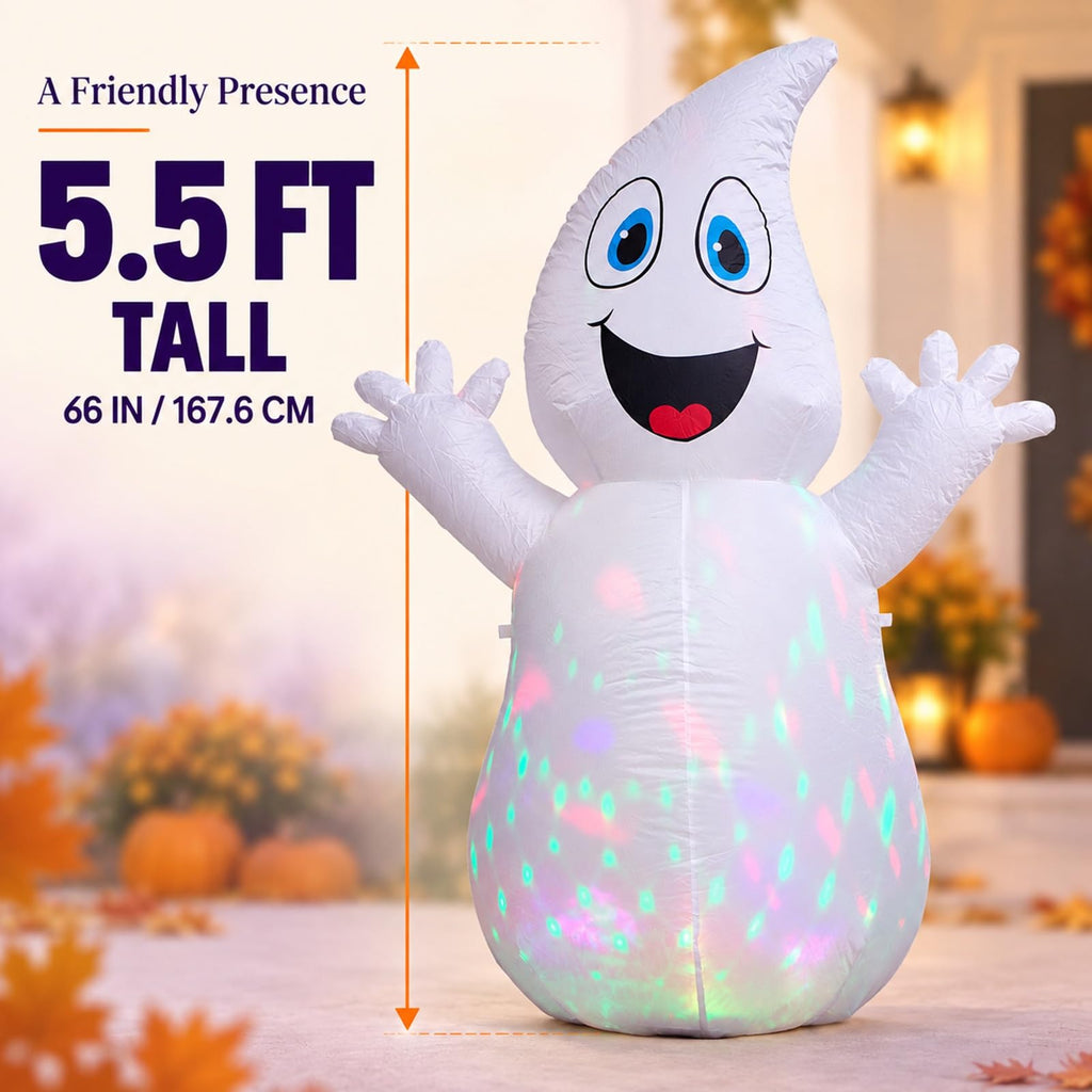 5.5 FT Inflatable Ghost with Light J1570