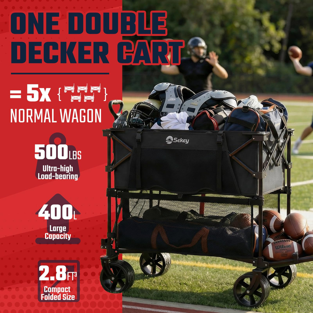 400L Double-Decker Wagon 500 lb Capacity A117853