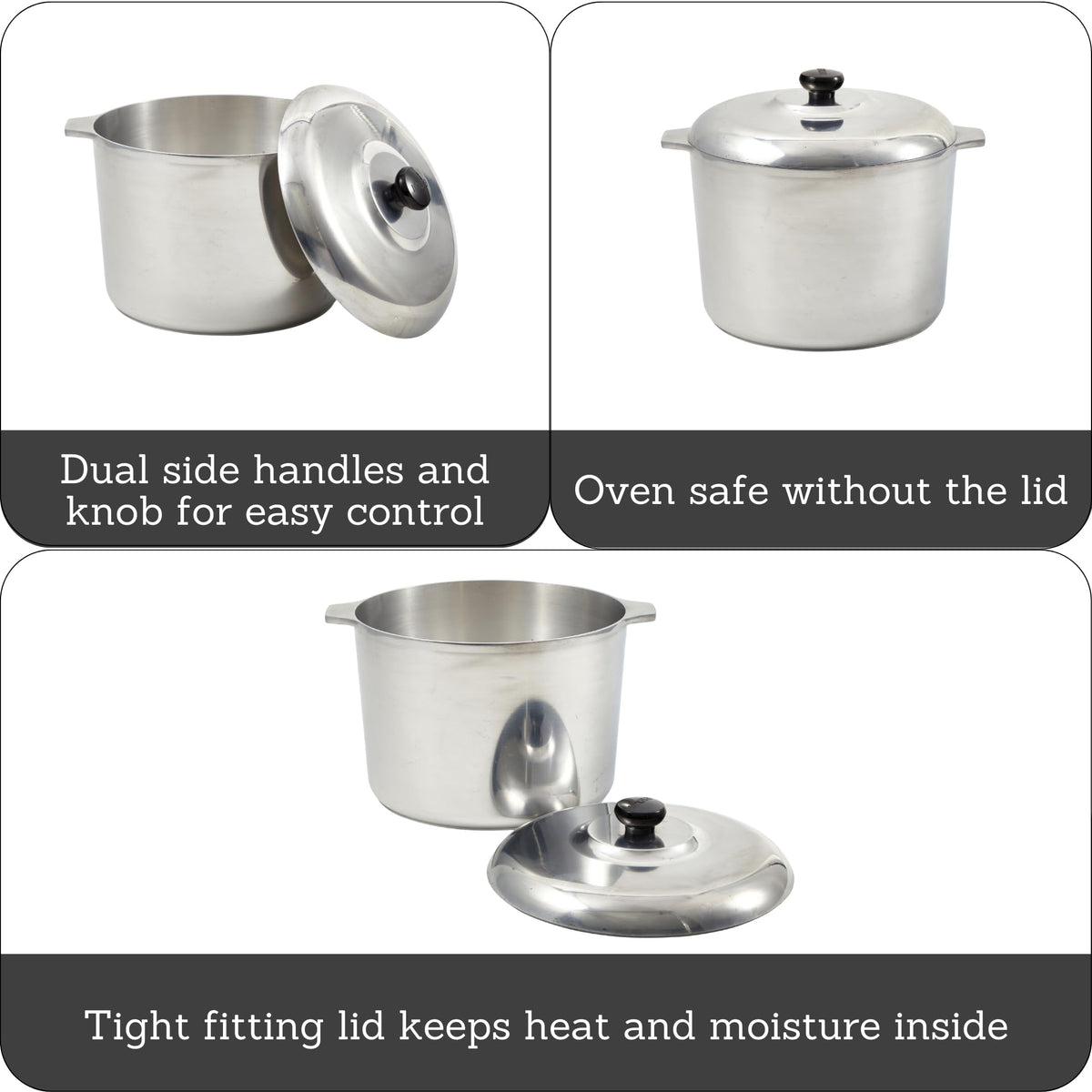 Heavy Duty Aluminum Stock Pot 14 Quart N760694