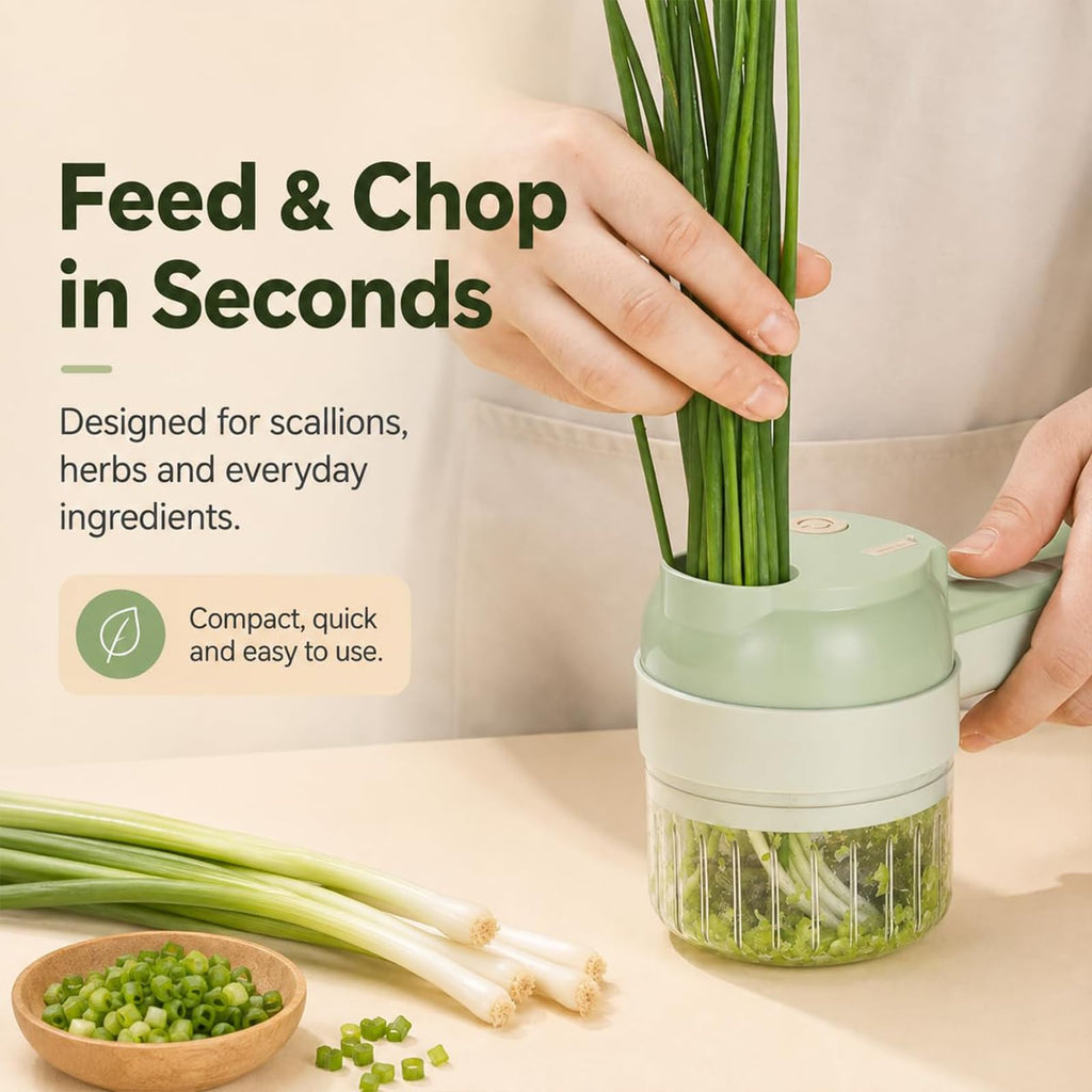 4 in 1 Rechargeable Electric Vegetable Chopper T8828