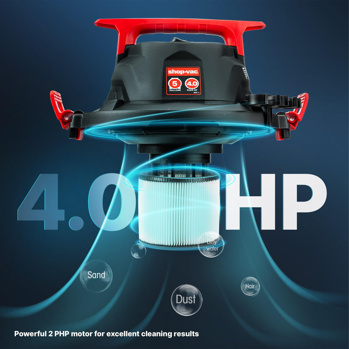 Wet/Dry Vacuum with Blower, 5 Gallon, 4 Peak HP I6104