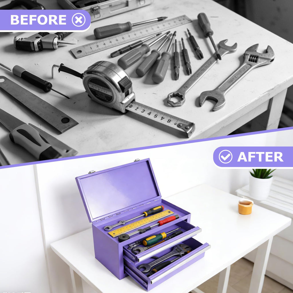 Mini Steel Tool Box with Drawers D318