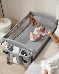 4-in-1 Baby Bassinet, Bedside Sleeper, Playard, Changing Table V4658