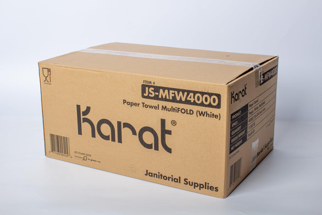 Multifold Paper Towels, Kraft, 334 Sheets X 12 Packs, Recycled Fibers S54169
