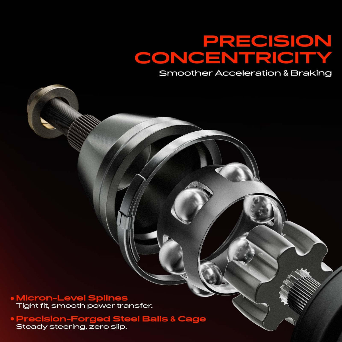 Front CV Axle Shaft Assembly M136