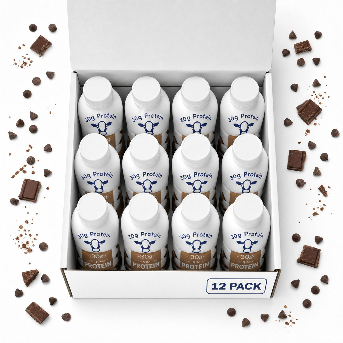 Chocolate High Protein Shake 30g Protein 12 Pack B90847