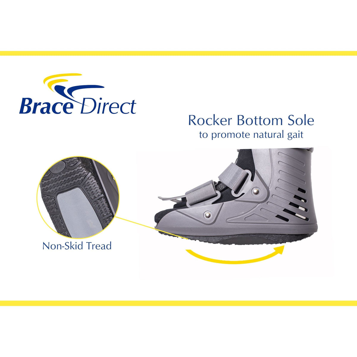 Ultra Light Short Full Shell Walking Boot + Reusable Ankle & Foot Ice Pack C636