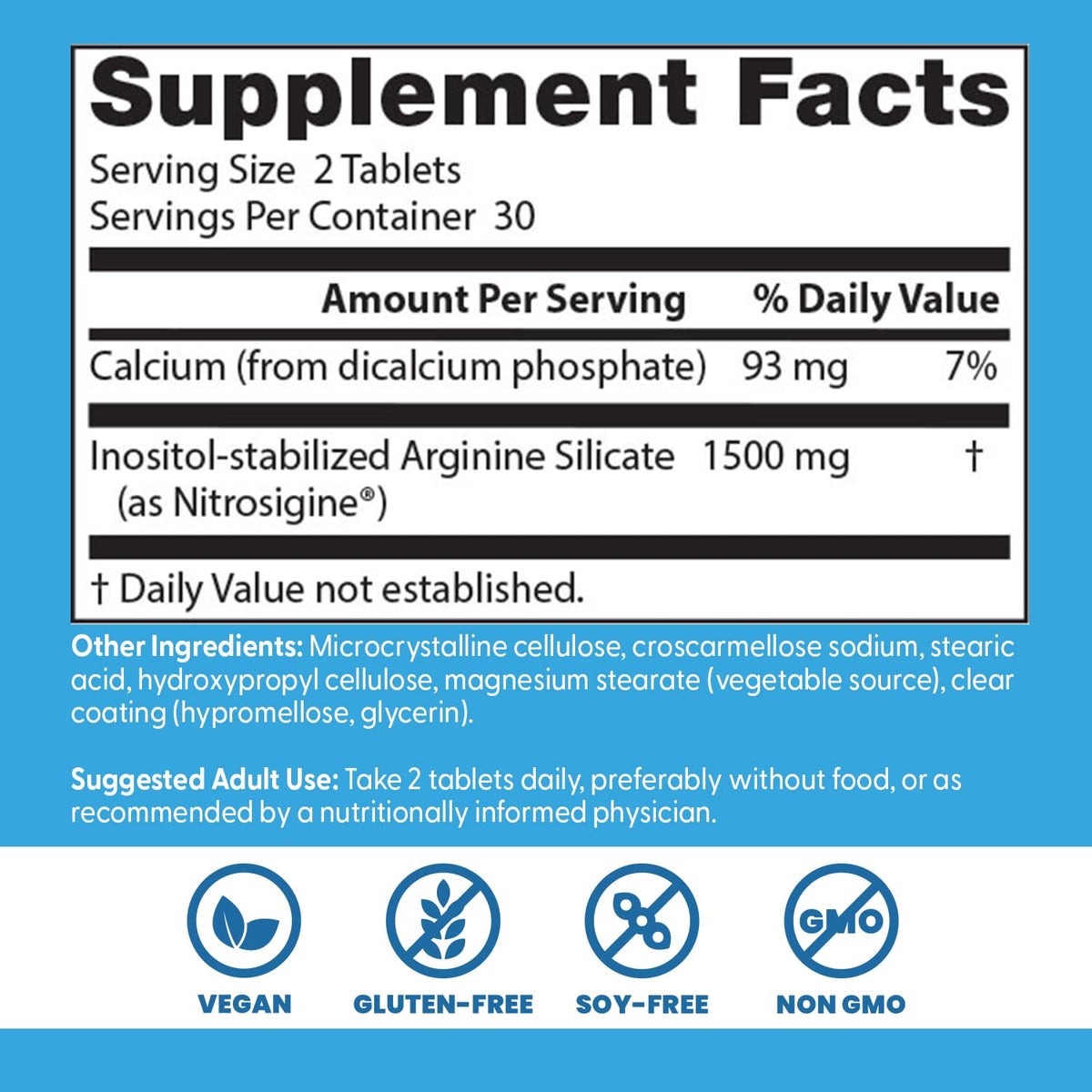 Arginine Complex 1500 mg 60 Tablets O42148