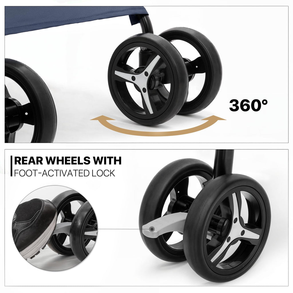 Navy Blue Pet Stroller Z594