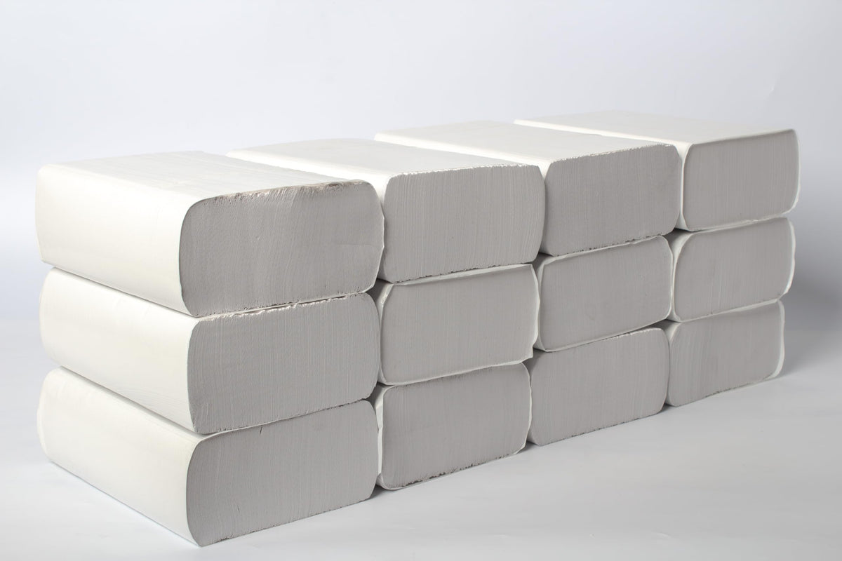 Multifold Paper Towels, Kraft, 334 Sheets X 12 Packs, Recycled Fibers S54169