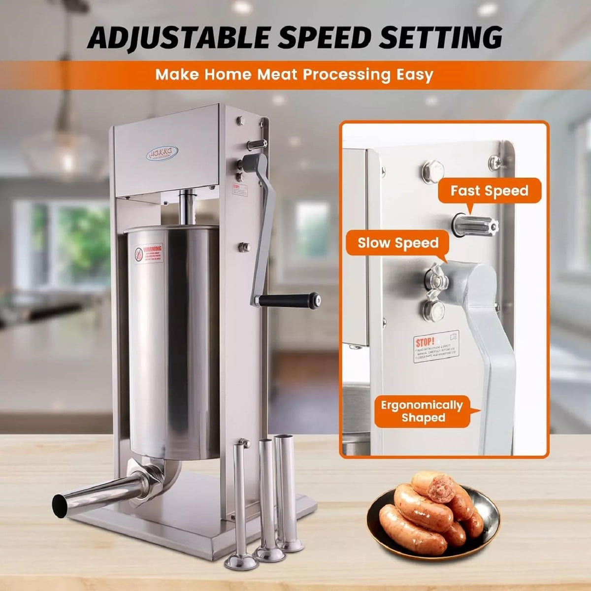 25 Lb Stainless Steel Vertical Sausage Stuffer V834856