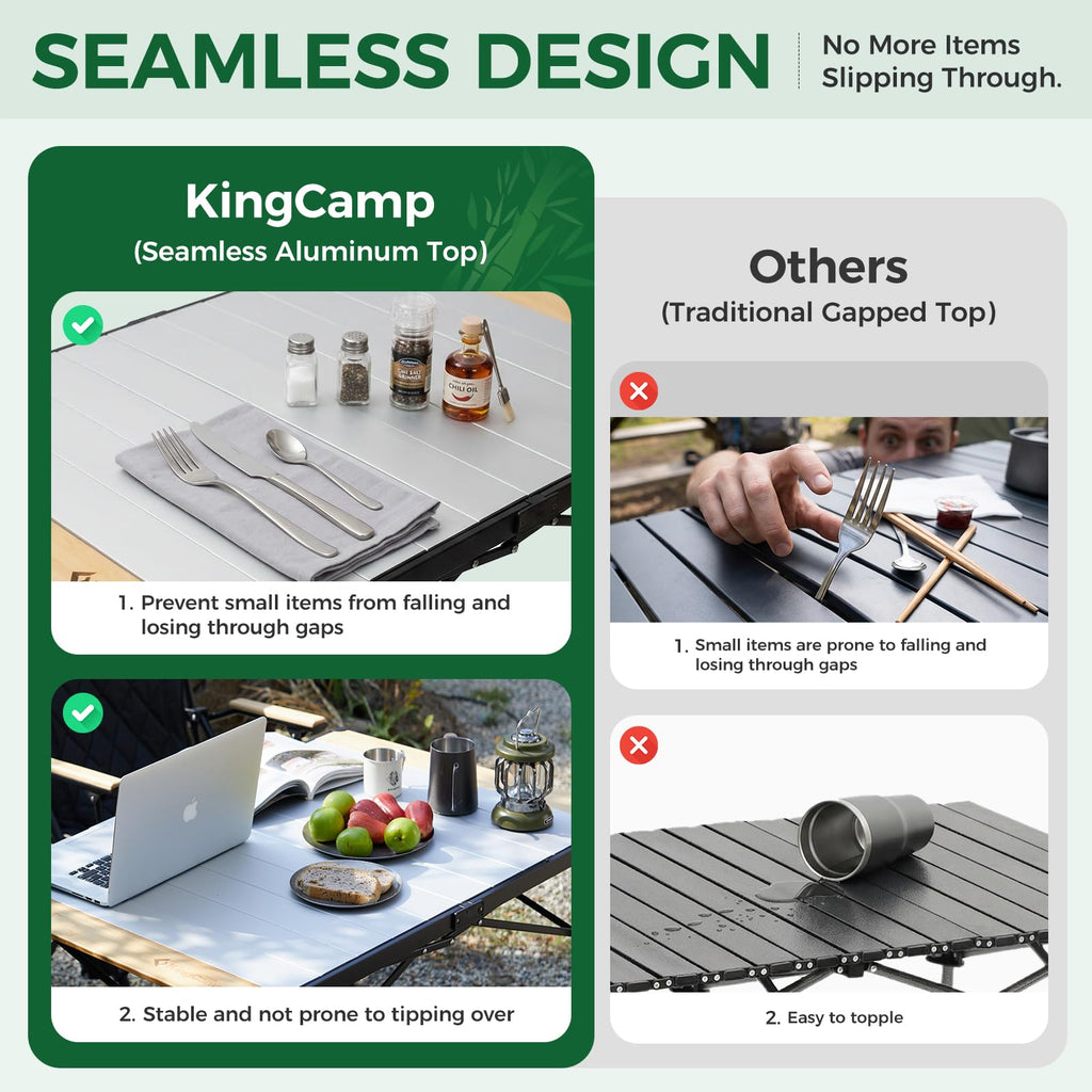 Bamboo Aluminum Camping Table E815382