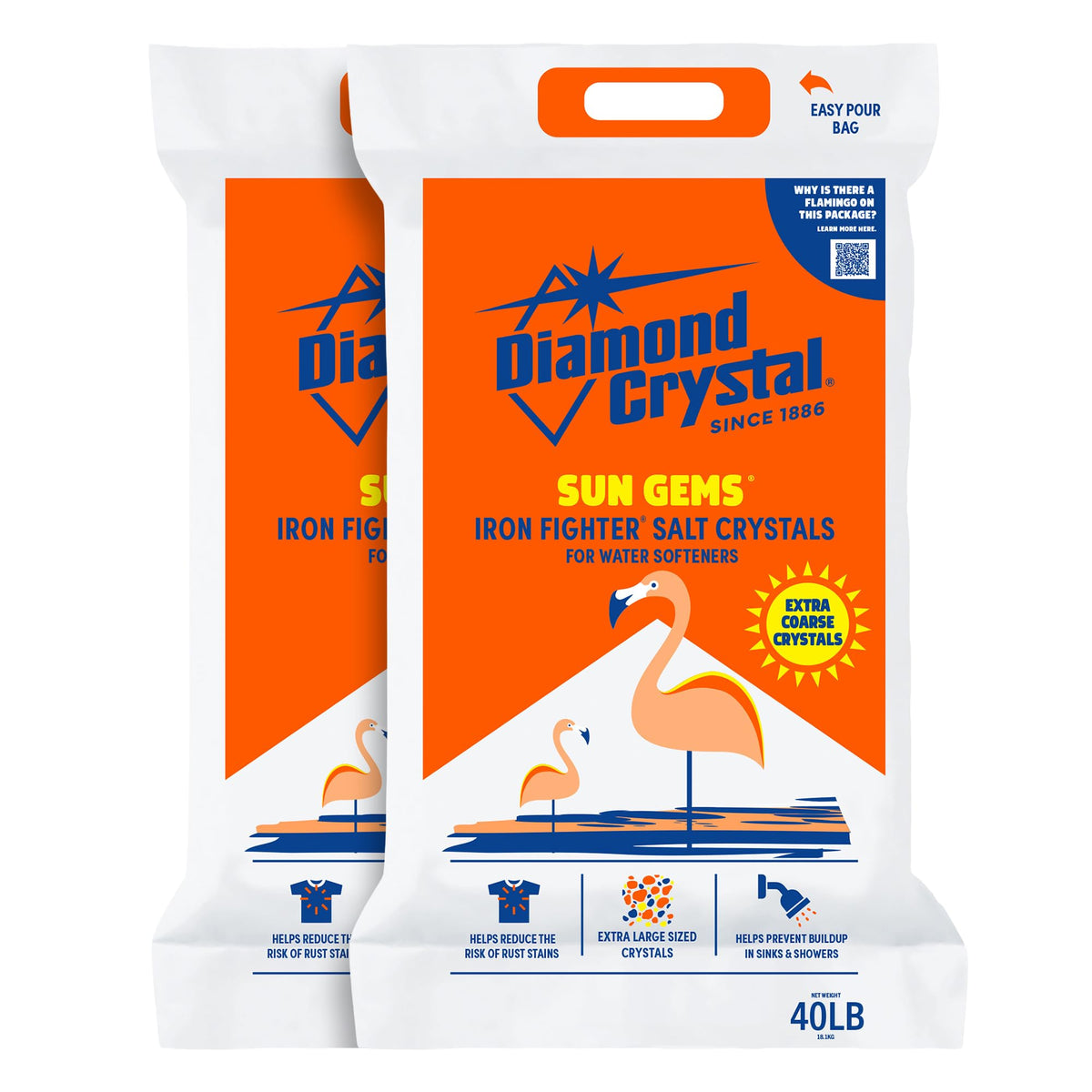 2 Pack Water Softener Salt, 40 Pounds X99236