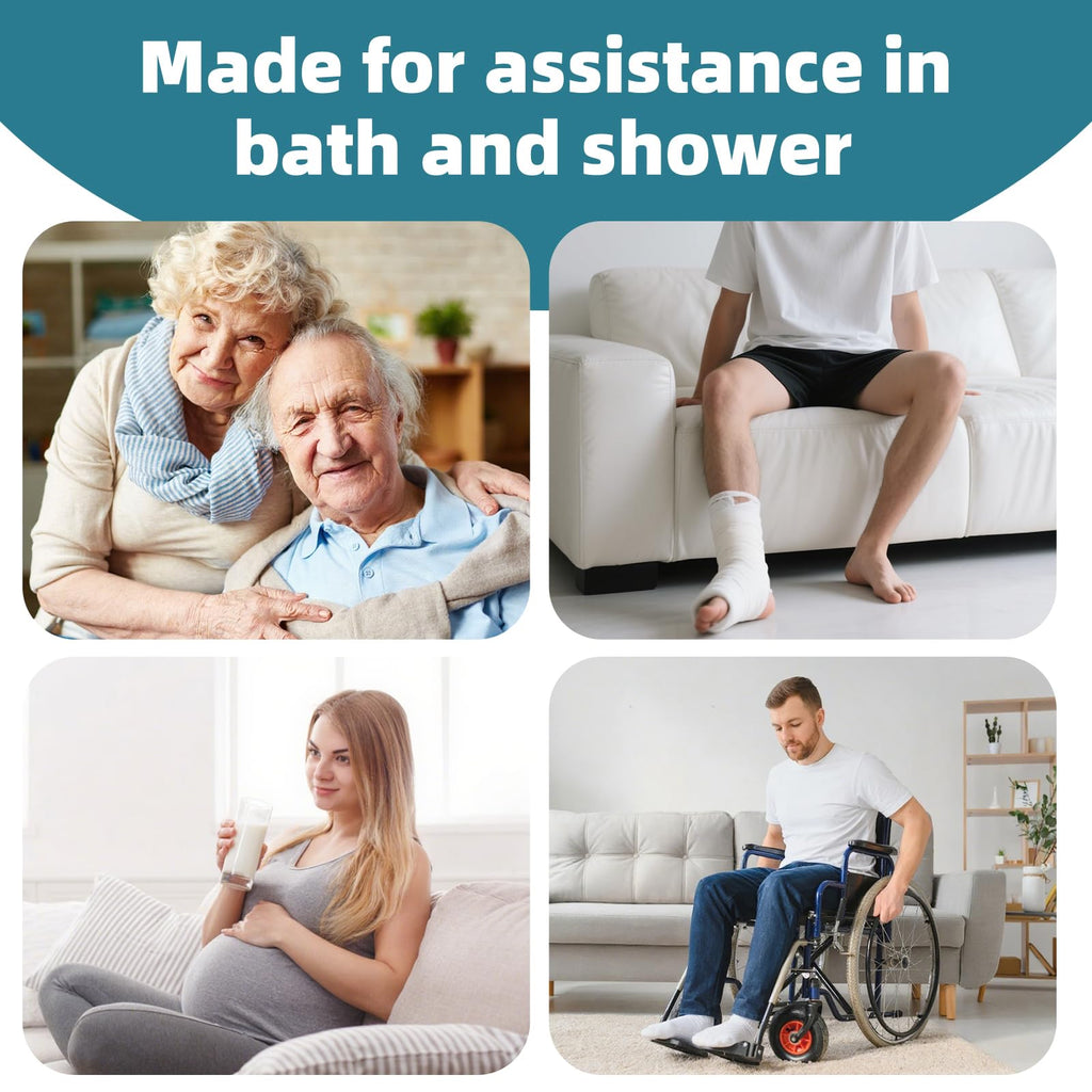 Heavy Duty Swivel Shower Chair with Arms and Back T155992