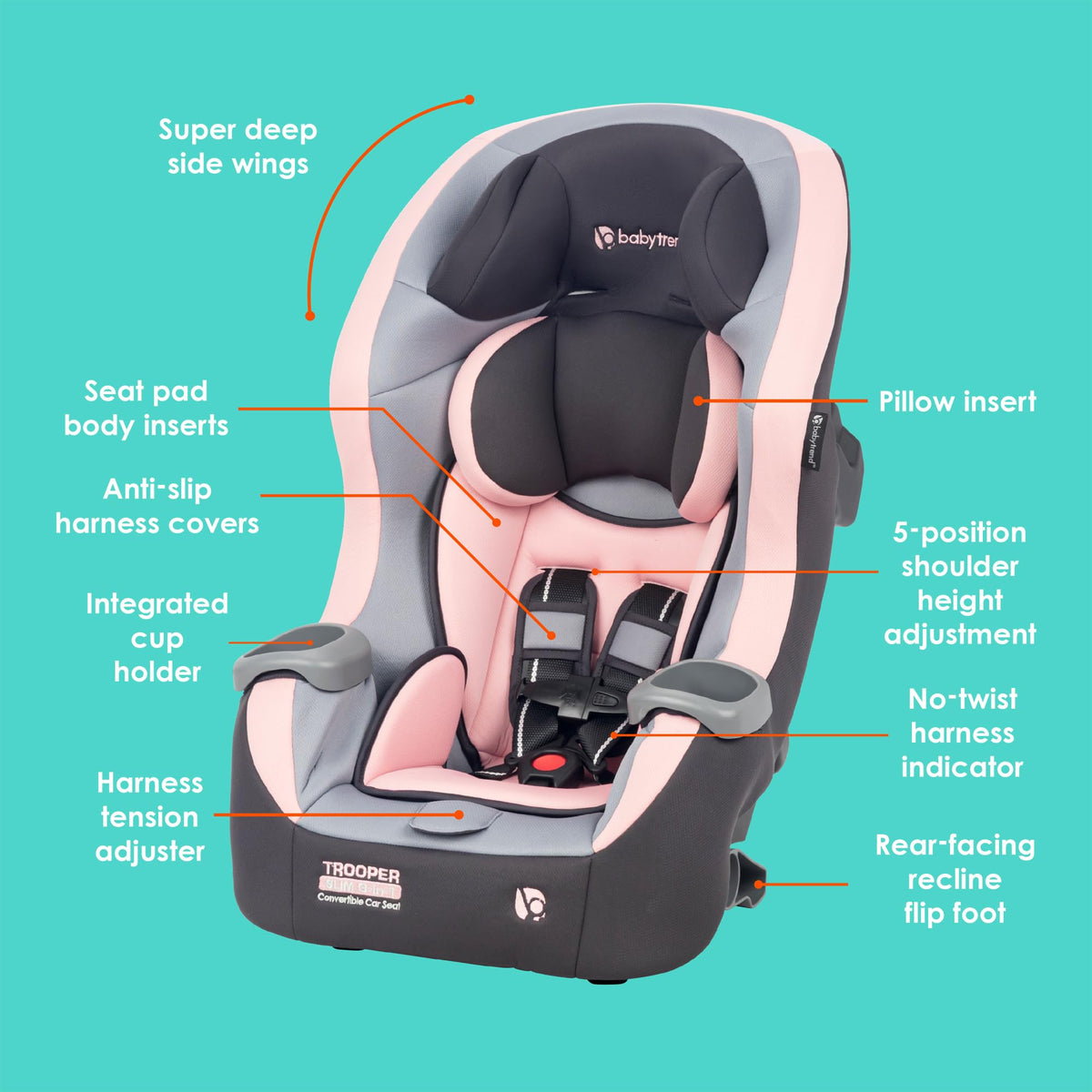 3-in-1 Convertible Car Seat O986