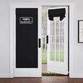 Black 100% Blackout French Door Curtains M5021