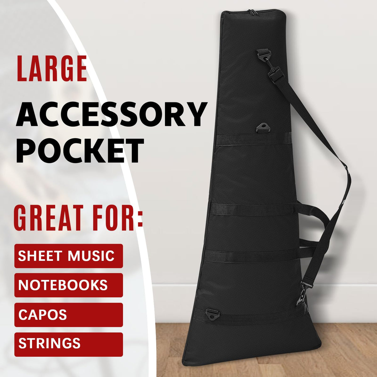 Foam Padded Guitar Gig Bag K641