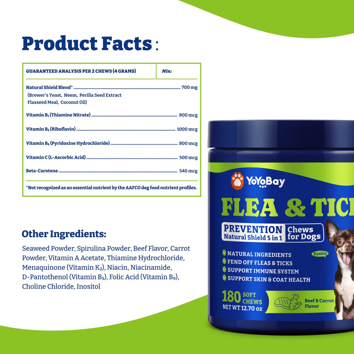 Flea & Tick Prevention for Dogs Chewables M300860