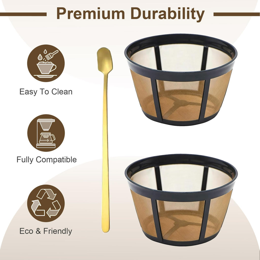 Reusable Coffee Filter Basket 2-Pack with Coffee Spoon K81168