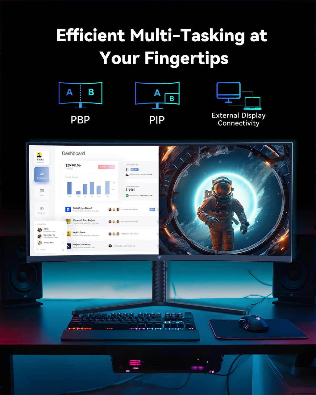 34 Inch Ultrawide Curved Gaming Monitor J45115