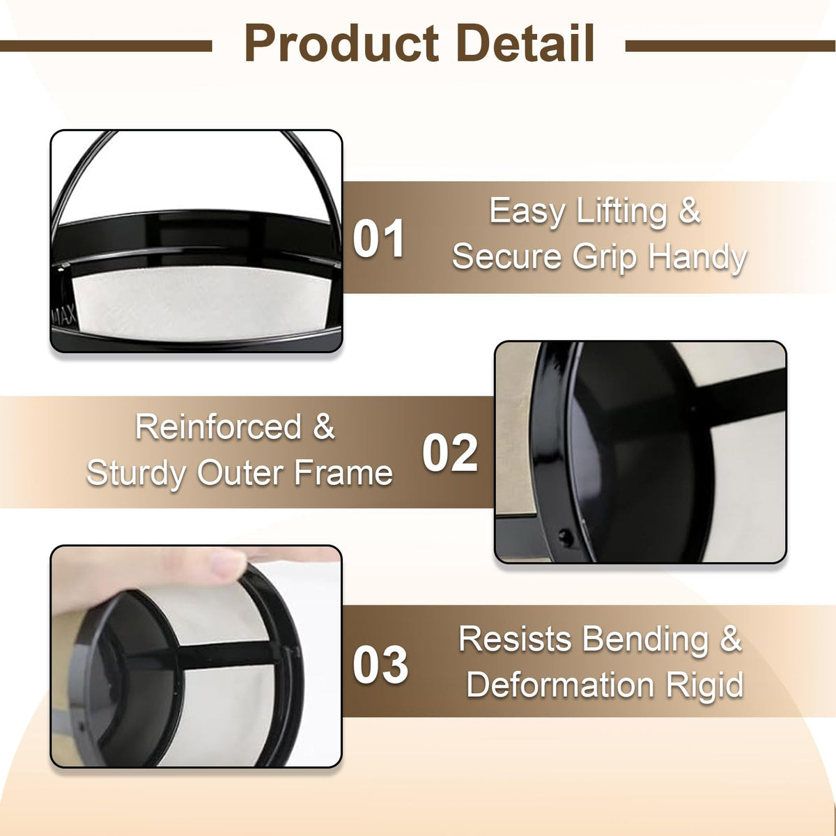 Reusable Coffee Filter Basket 2-Pack with Coffee Spoon K81168