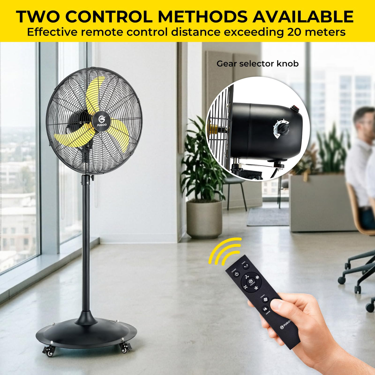 20" Oscillating Outdoor Pedestal Fan U79901
