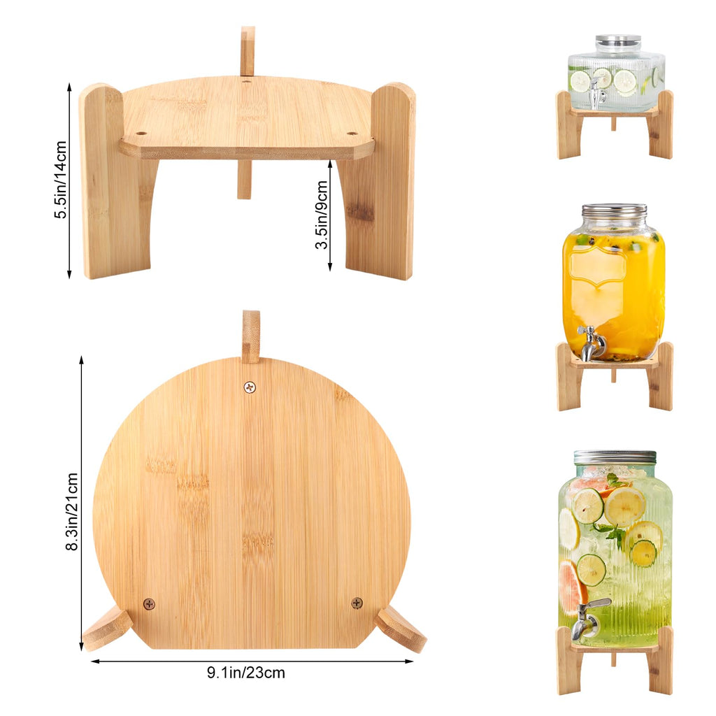 Wooden Drink Dispenser Stand and Water Jug Holder P983