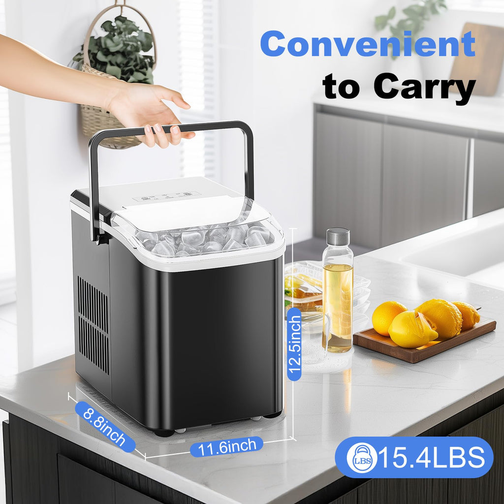 Portable Countertop Ice Maker Machine with Handle A906