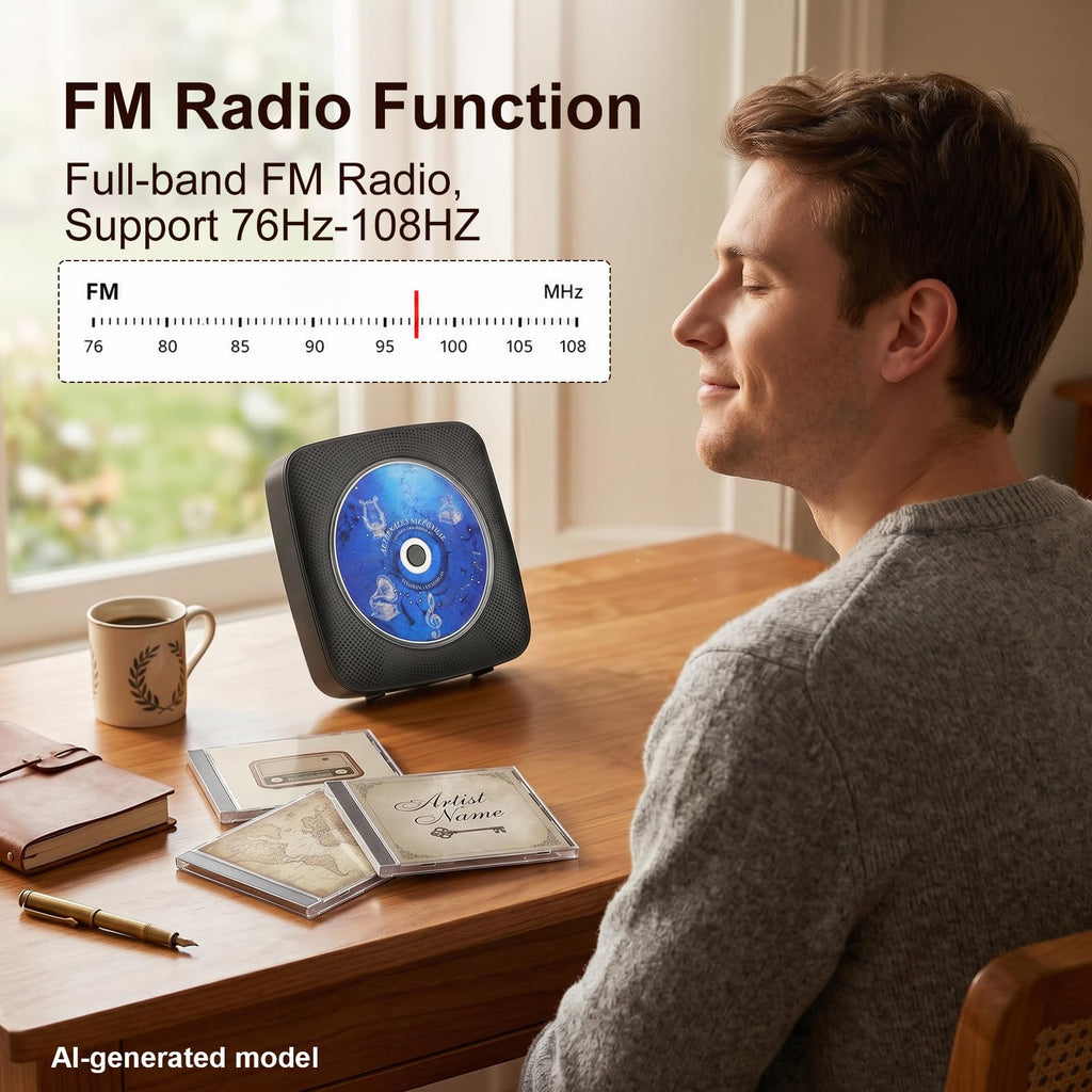 Portable Bluetooth CD Player F917168