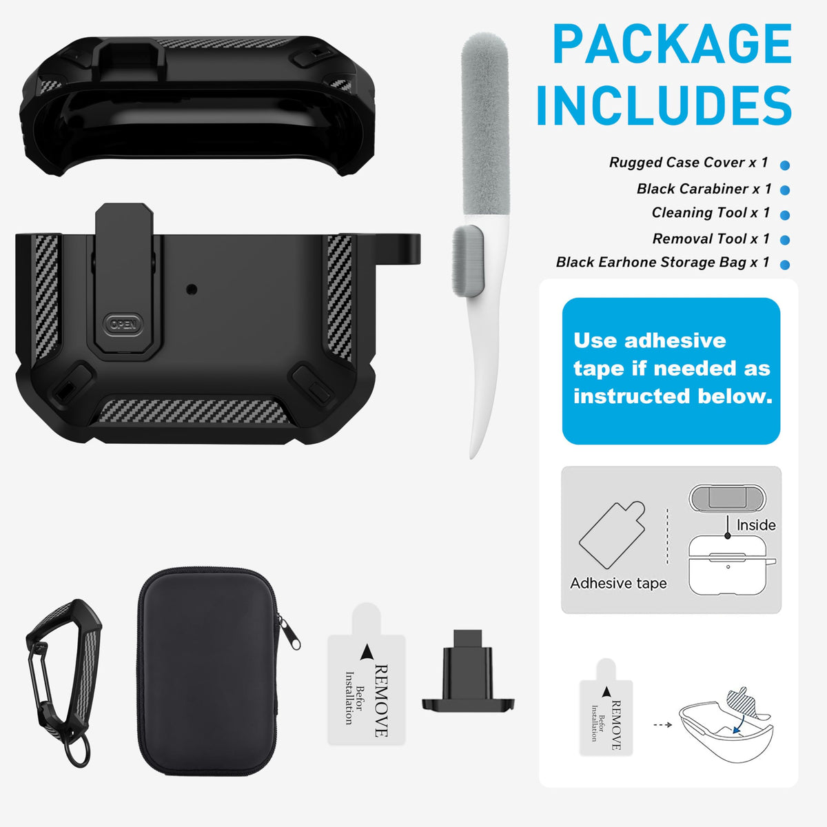 Black Magnetic AirPods 3 Case J941021