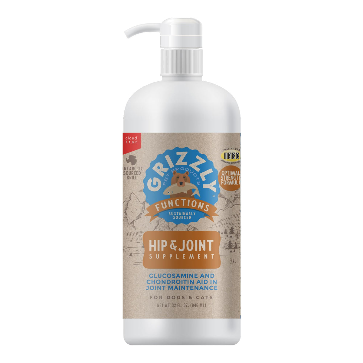 Joint Health Supplement for Dogs and Cats, 32 Ounce C42072