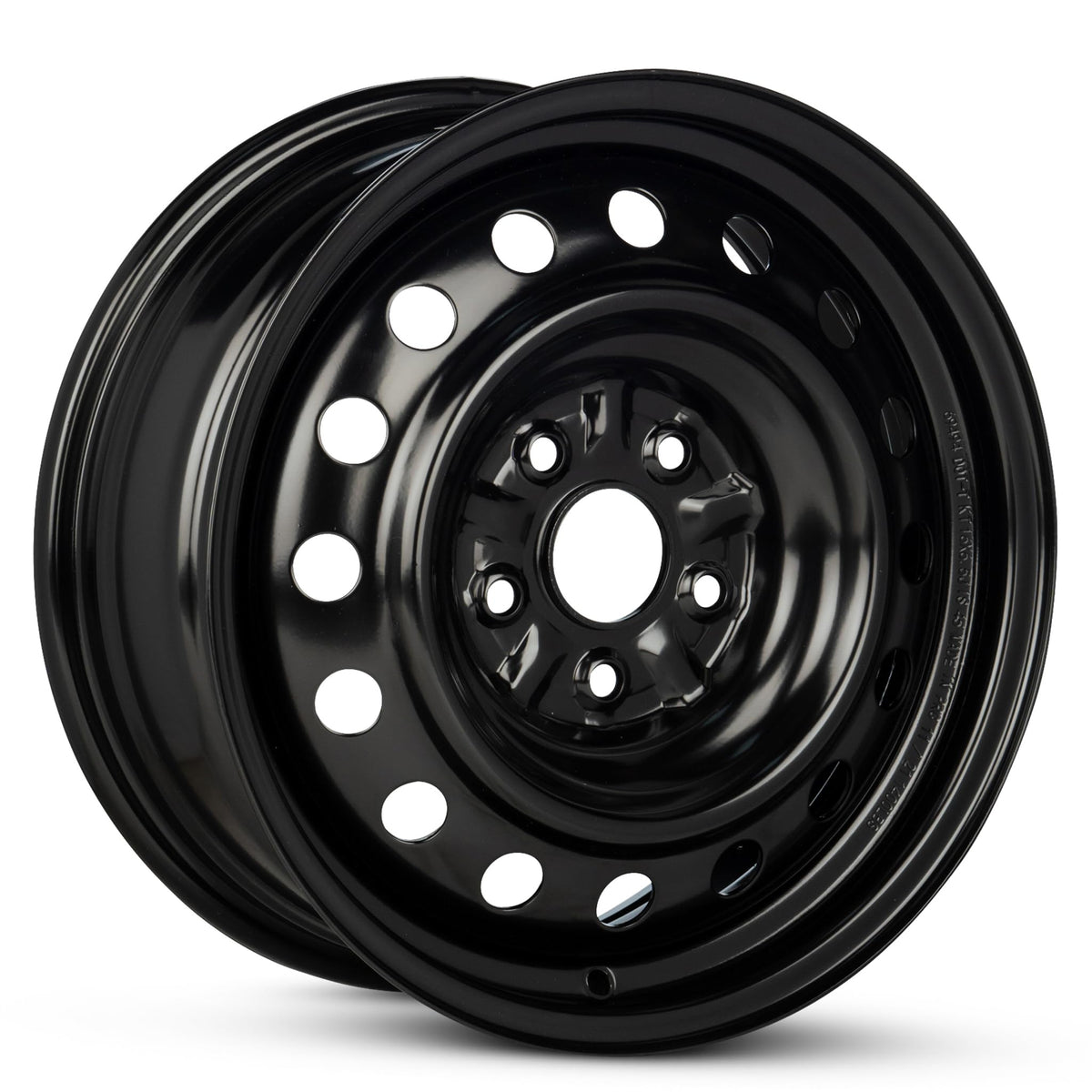 16 Inch Black Steel Rim Car Wheel G7010