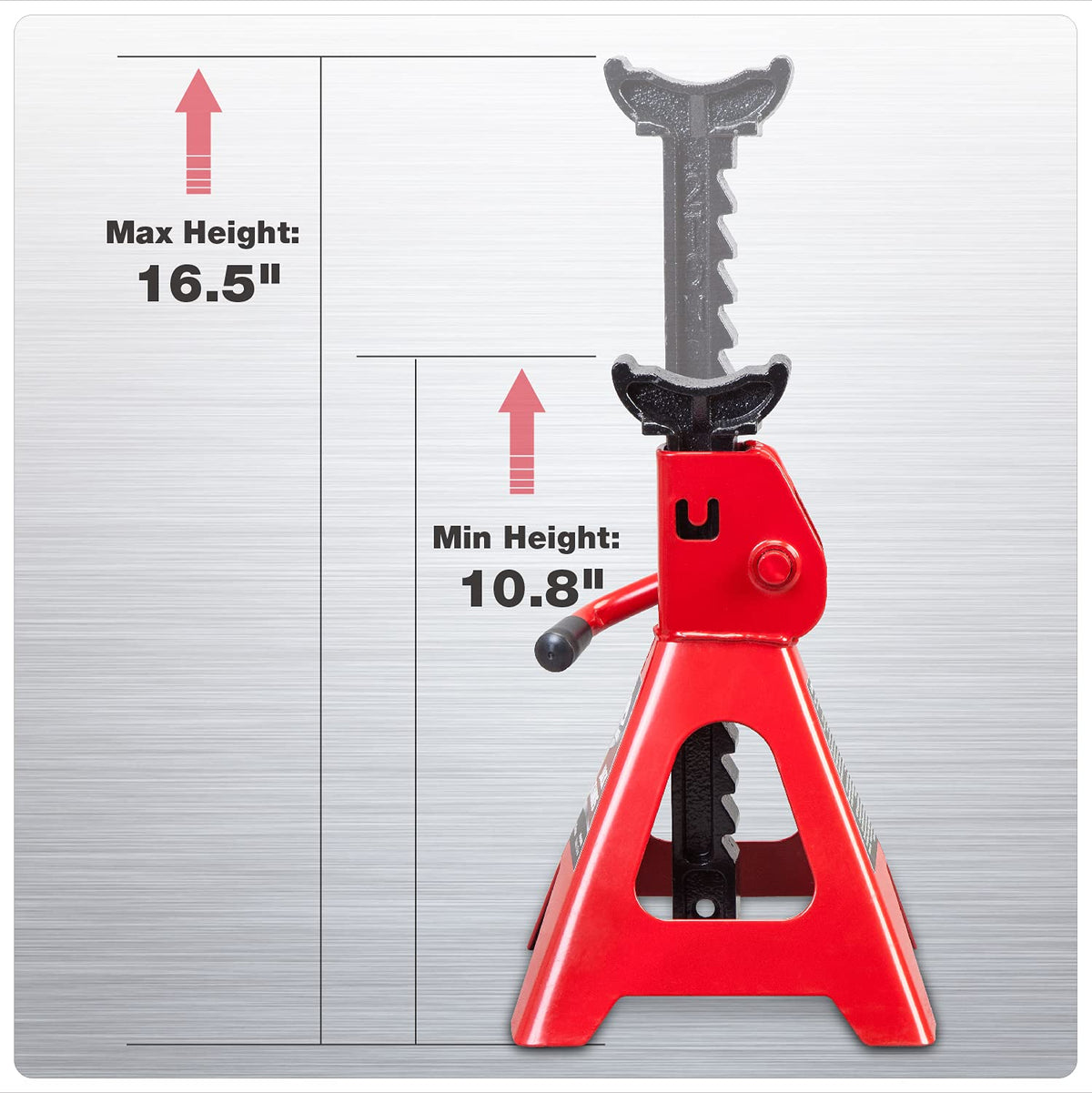 3 Ton Low Profile Aluminum and Steel Car Jack with Jack Stands, Red, 2 Pack R5297