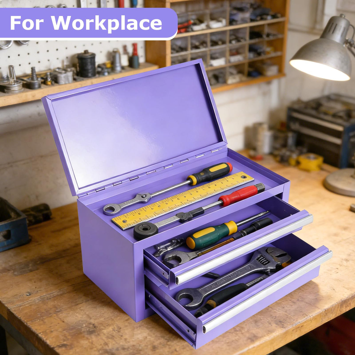 Mini Steel Tool Box with Drawers D318