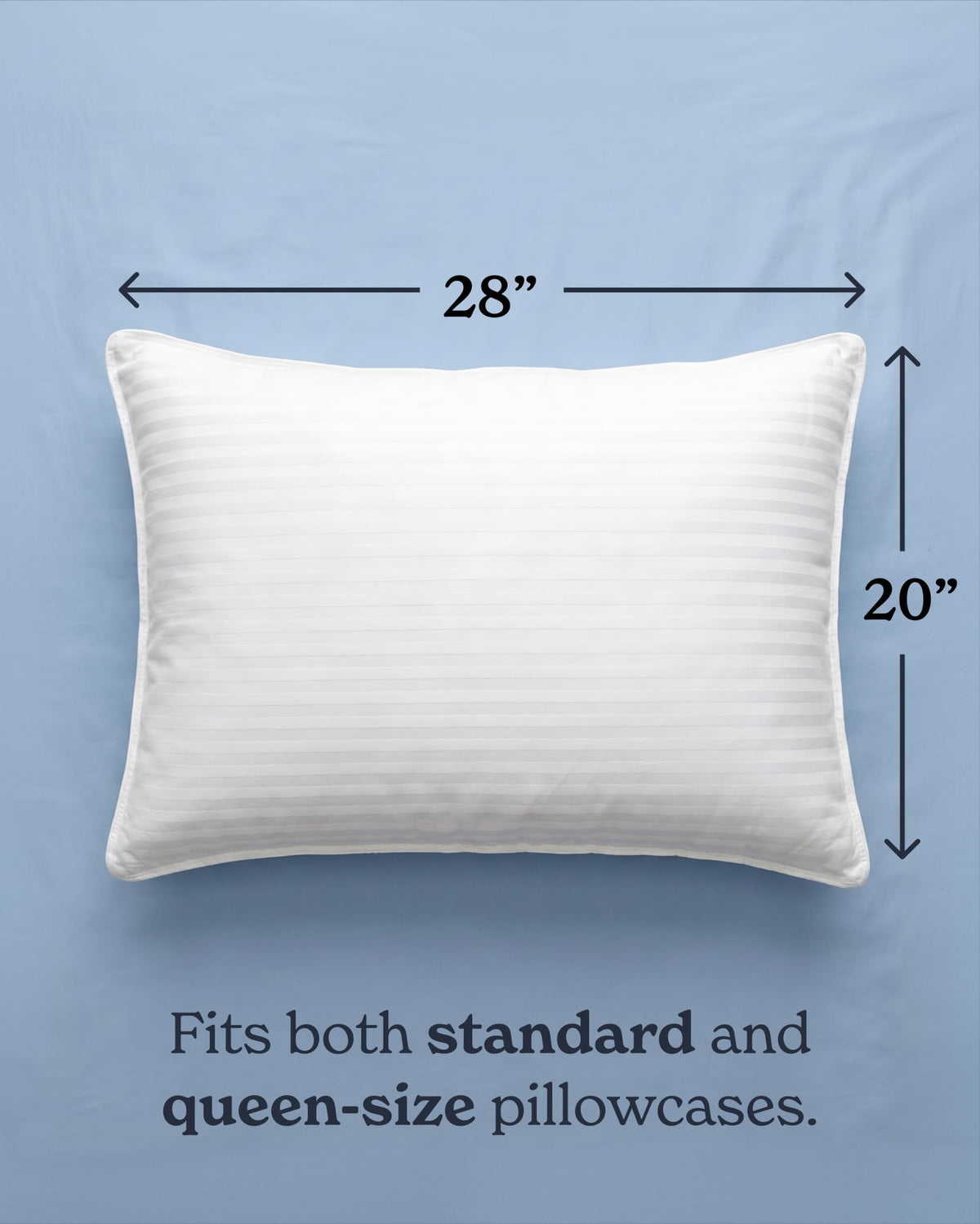 Standard/Queen Size Set of 2 Bed Pillows A2171