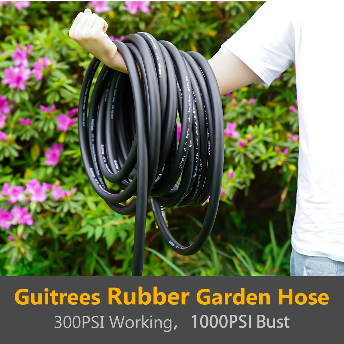 100FT Heavy Duty Rubber Garden Hose L917567