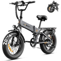 1400W 30MPH 48V 13AH Fat Tire Foldable Electric Bike J235