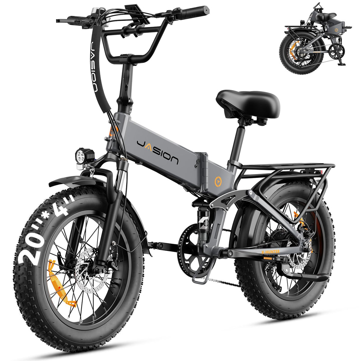 1400W 30MPH 48V 13AH Fat Tire Foldable Electric Bike J235