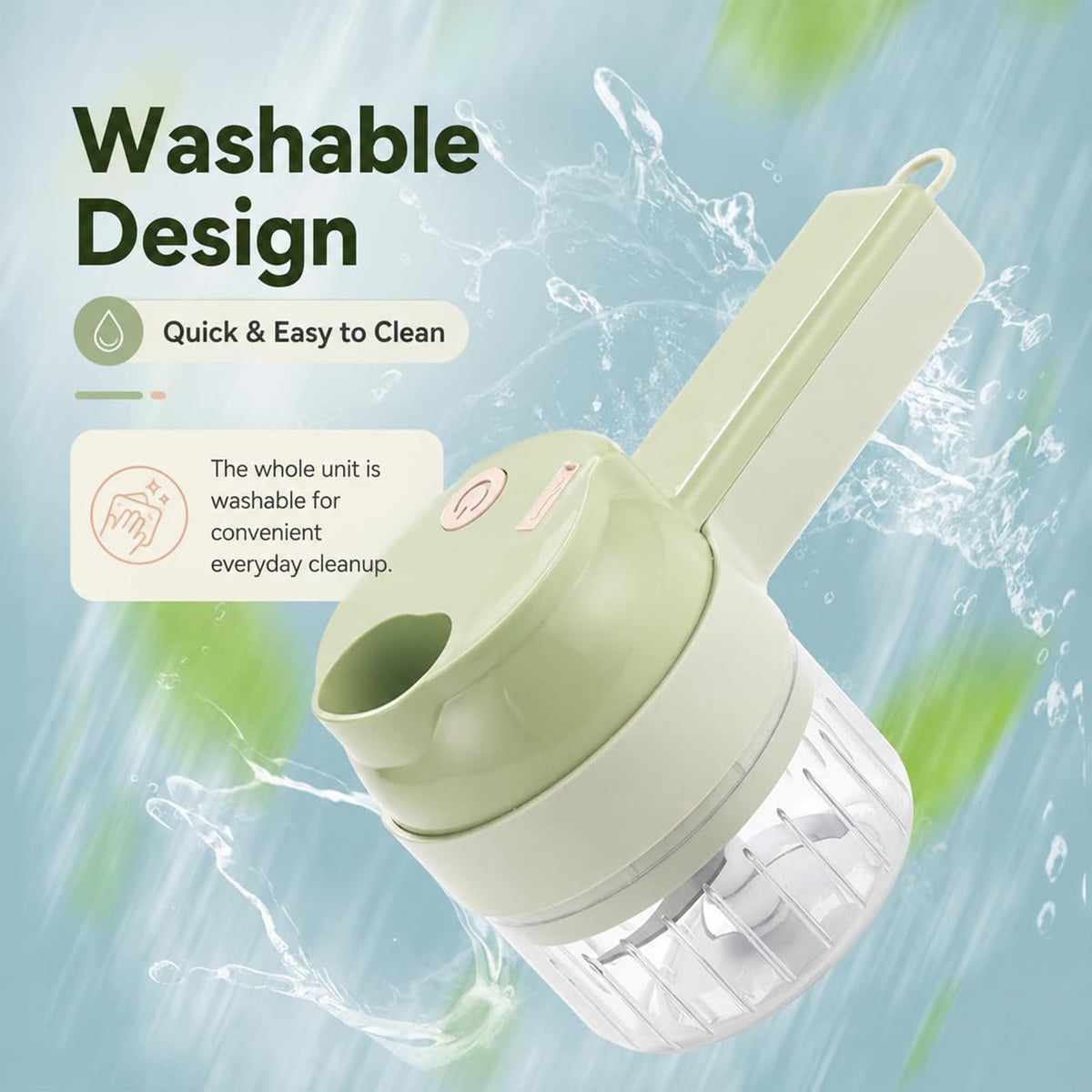 4 in 1 Rechargeable Electric Vegetable Chopper T8828