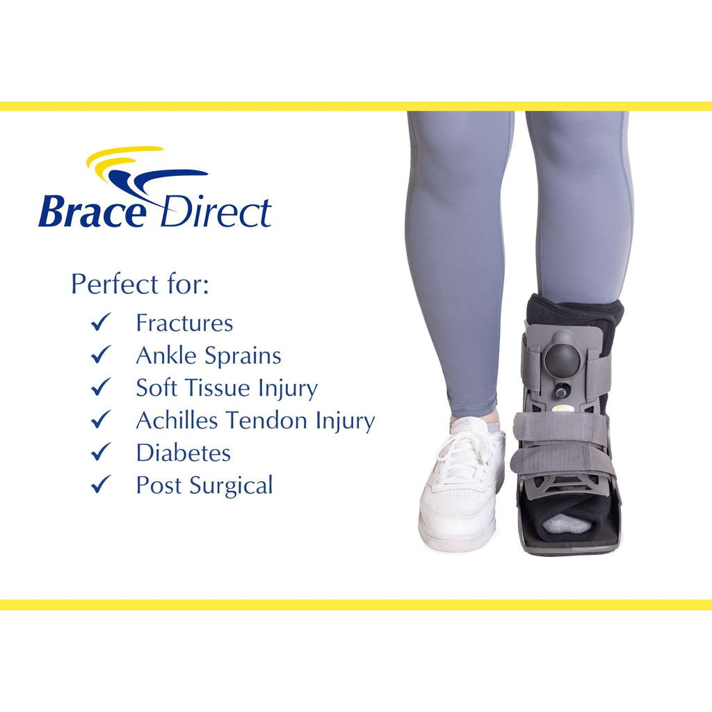 Ultra Light Short Full Shell Walking Boot + Reusable Ankle & Foot Ice Pack C636