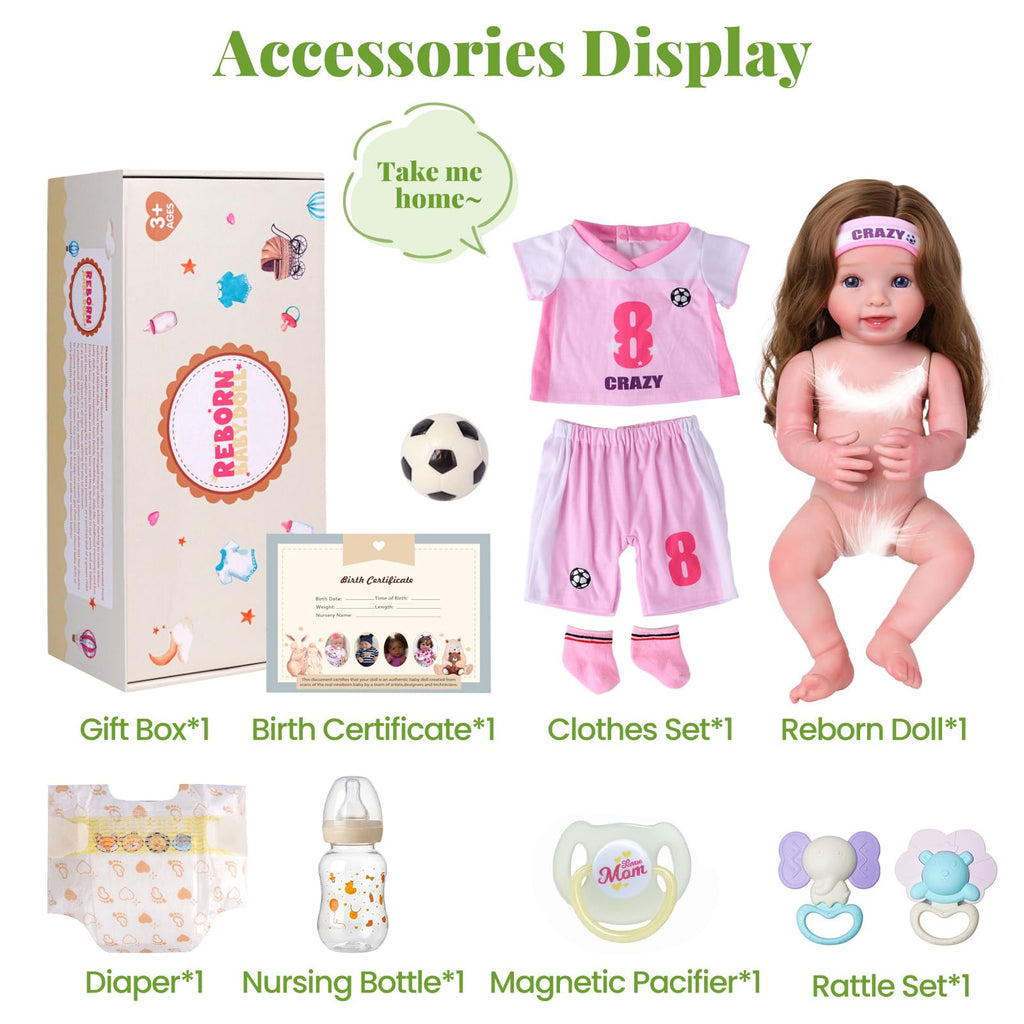 20 Inch Reborn Baby Dolls Girl M664
