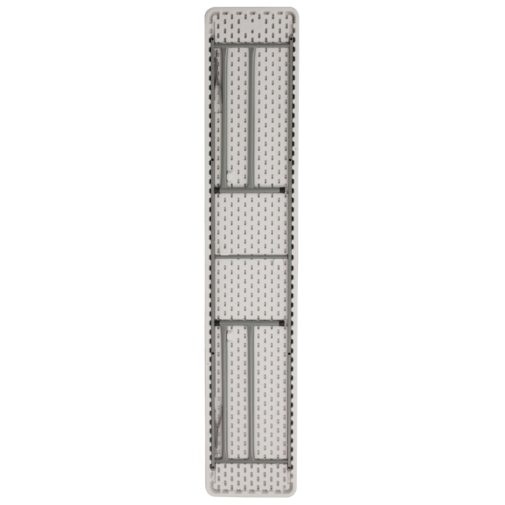 8 ft Granite White Plastic Folding Training Table H363